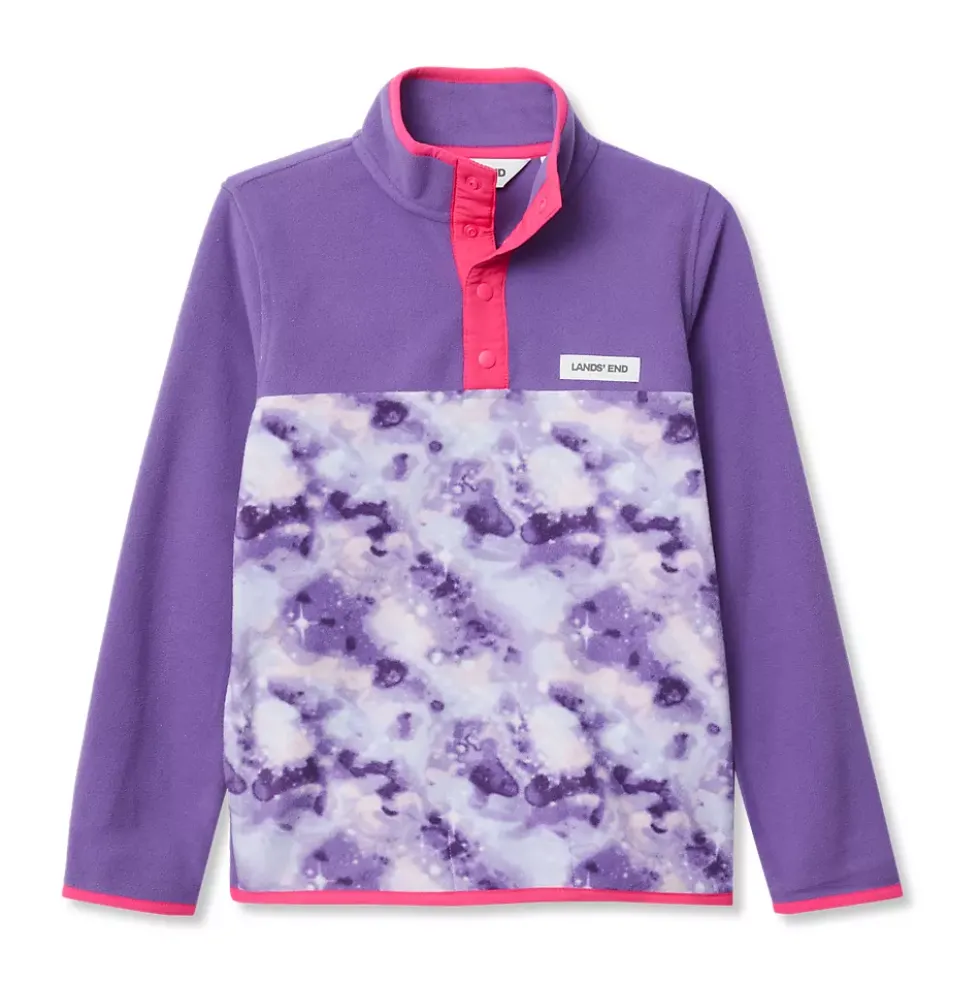 Kids Anyweather Fleece Snap Neck Pullover