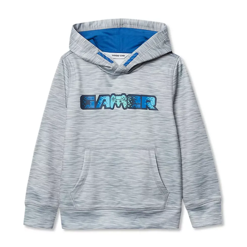 Kids Athletic Lightweight Hooded Sweatshirt