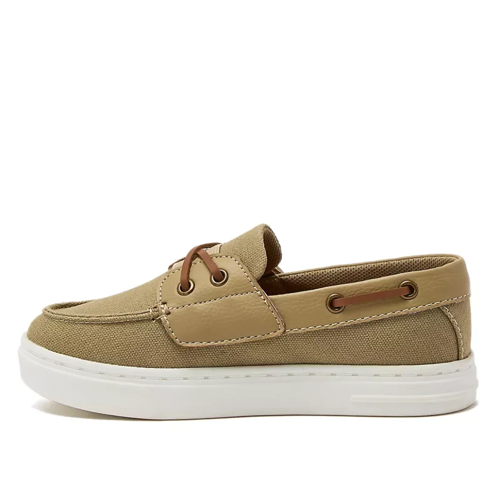 Kids Canvas Easy On Boat Shoes