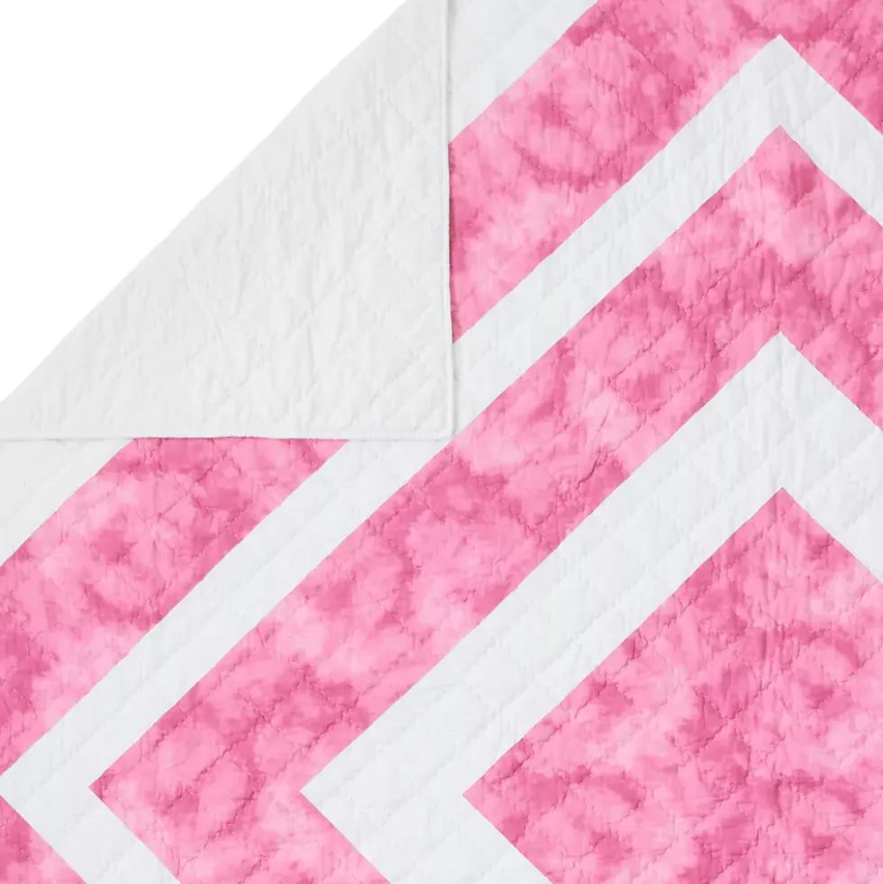 Kids Cotton Tie Dye Patchwork Quilt