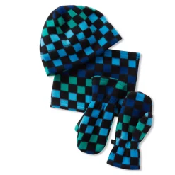 Kids Cozy Fleece Hat-Scarf-Gloves Set