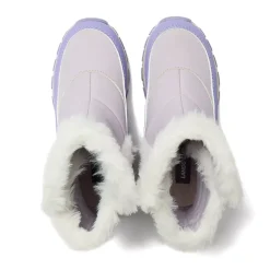 Kids Expedition Faux Fur Waterproof Puffer Snow Boots