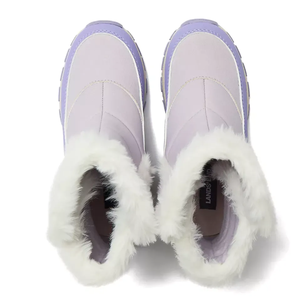 Kids Expedition Faux Fur Waterproof Puffer Snow Boots