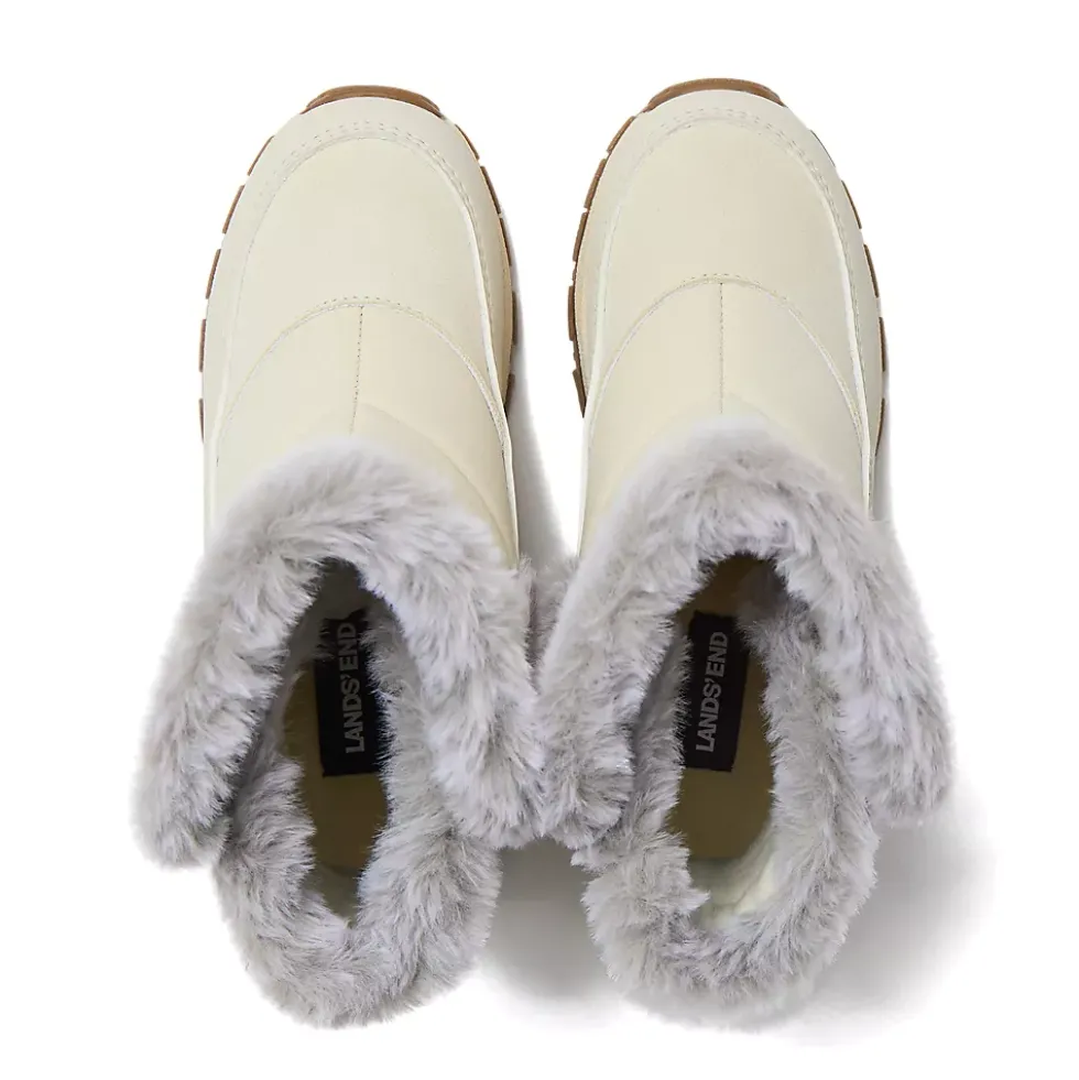 Kids Expedition Faux Fur Waterproof Puffer Snow Boots
