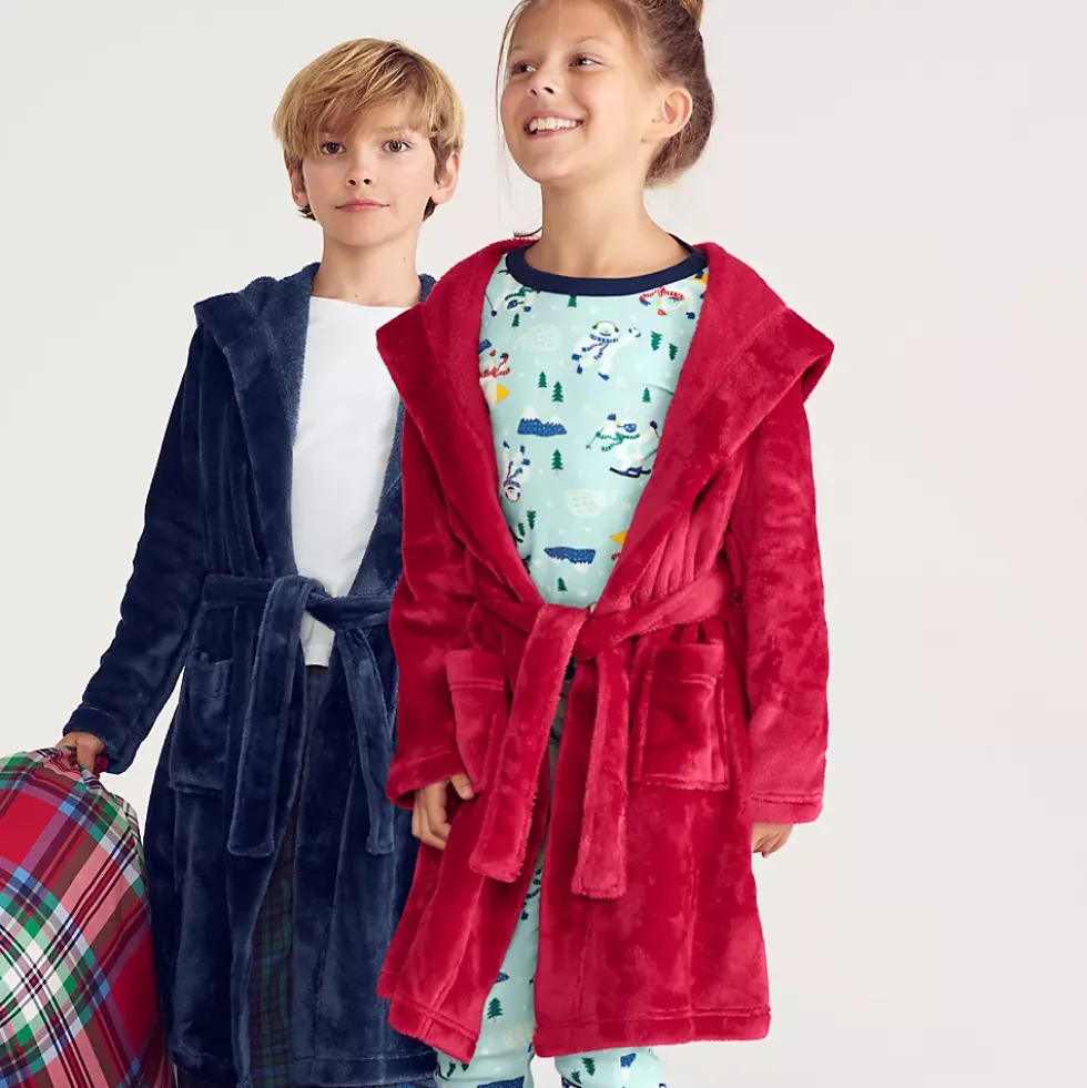 Kids Fleece Hooded Robe