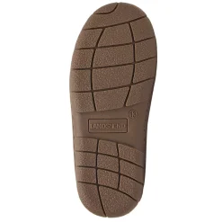 Kids Fuzzy Lined Suede Moccasin Slippers