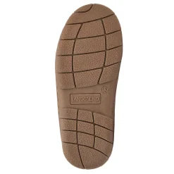 Kids Fuzzy Lined Suede Moccasin Slippers