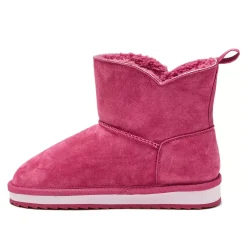 Kids Lined Suede Indoor Outdoor Boots