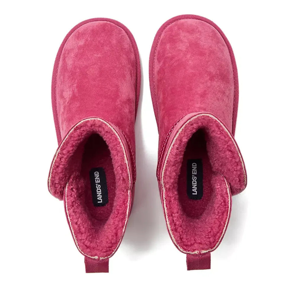Kids Lined Suede Indoor Outdoor Boots