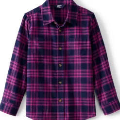Kids Long Sleeve Flannel Shirt