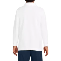 Kids Long Sleeve Mesh Polo Shirt