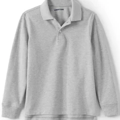 Kids Long Sleeve Mesh Polo Shirt