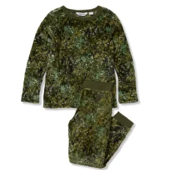 Kids Long Sleeve Plush Fleece Pajama Set