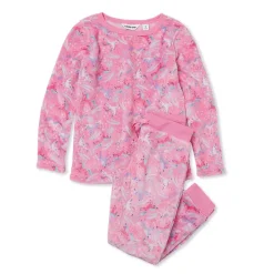 Kids Long Sleeve Plush Fleece Pajama Set
