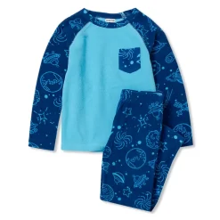 Kids Long Sleeve Pocket Fleece Pajama Set
