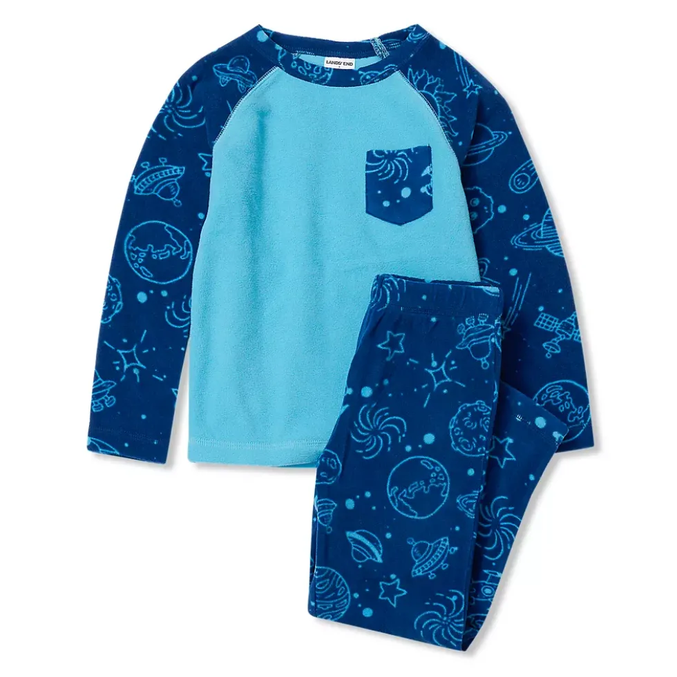 Kids Long Sleeve Pocket Fleece Pajama Set