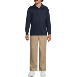 Kids Long Sleeve Rapid Dry Polo Shirt