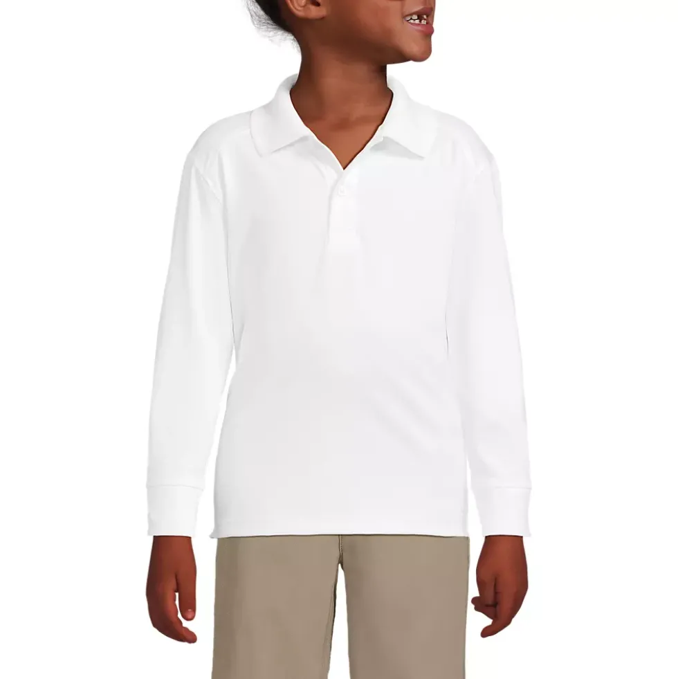 Kids Long Sleeve Rapid Dry Polo Shirt