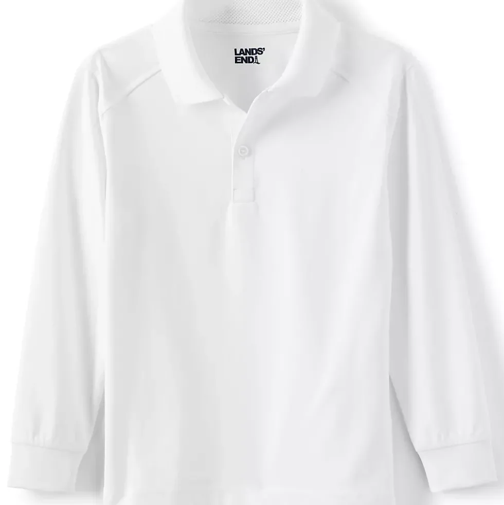 Kids Long Sleeve Rapid Dry Polo Shirt