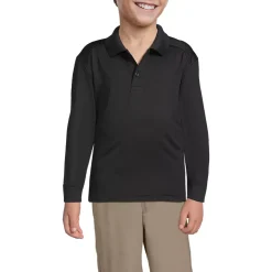 Kids Long Sleeve Rapid Dry Polo Shirt