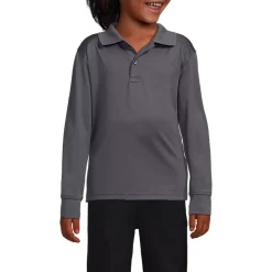 Kids Long Sleeve Rapid Dry Polo Shirt