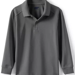 Kids Long Sleeve Rapid Dry Polo Shirt
