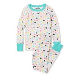 Kids Long Sleeve Top and Bottom Snug Fit Pajama Set