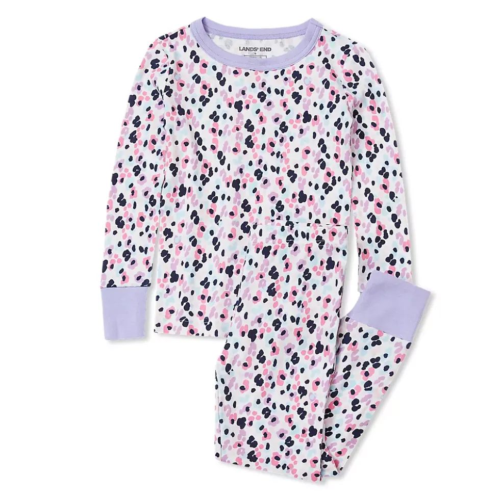 Kids Long Sleeve Top and Bottom Snug Fit Pajama Set