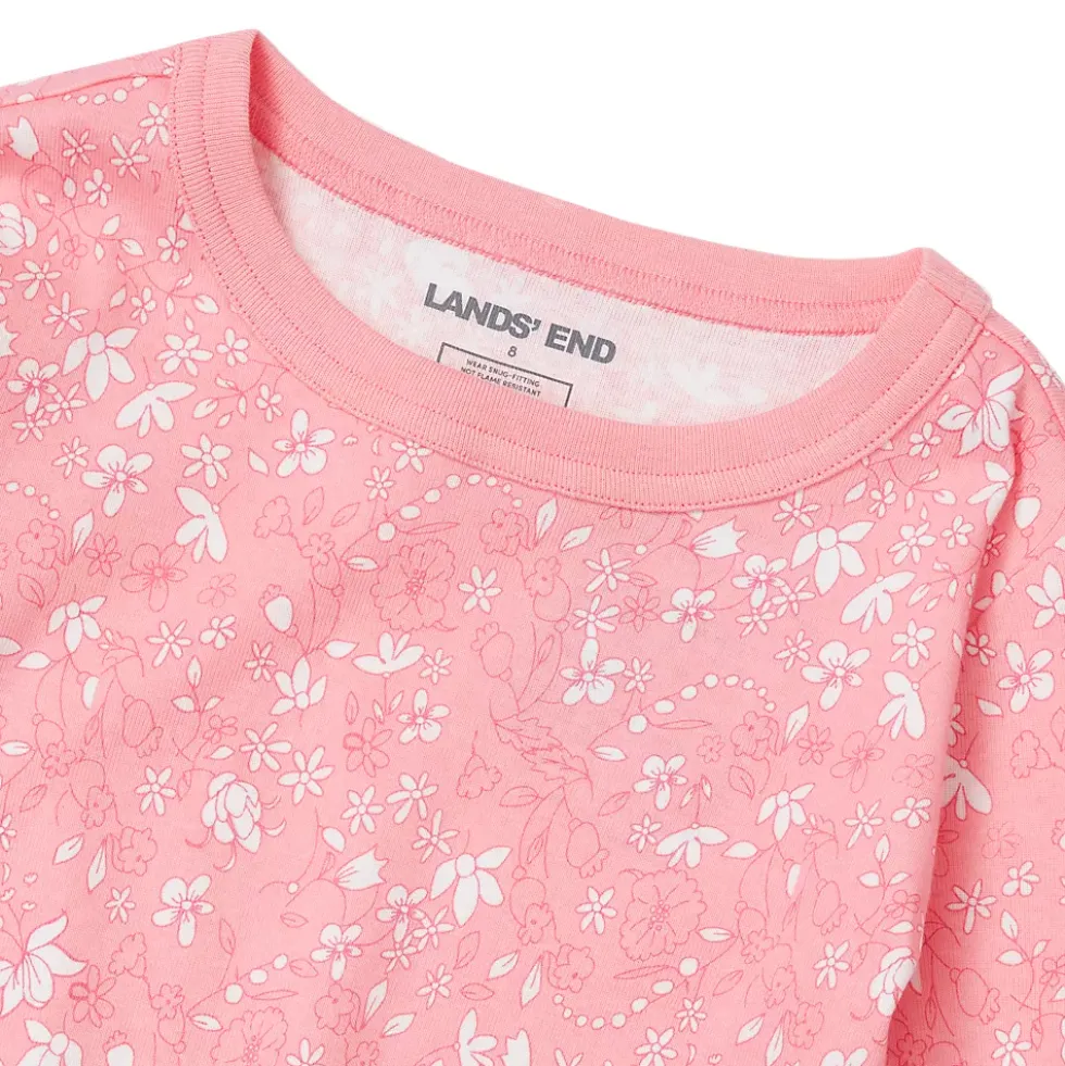 Kids Long Sleeve Top and Bottom Snug Fit Pajama Set