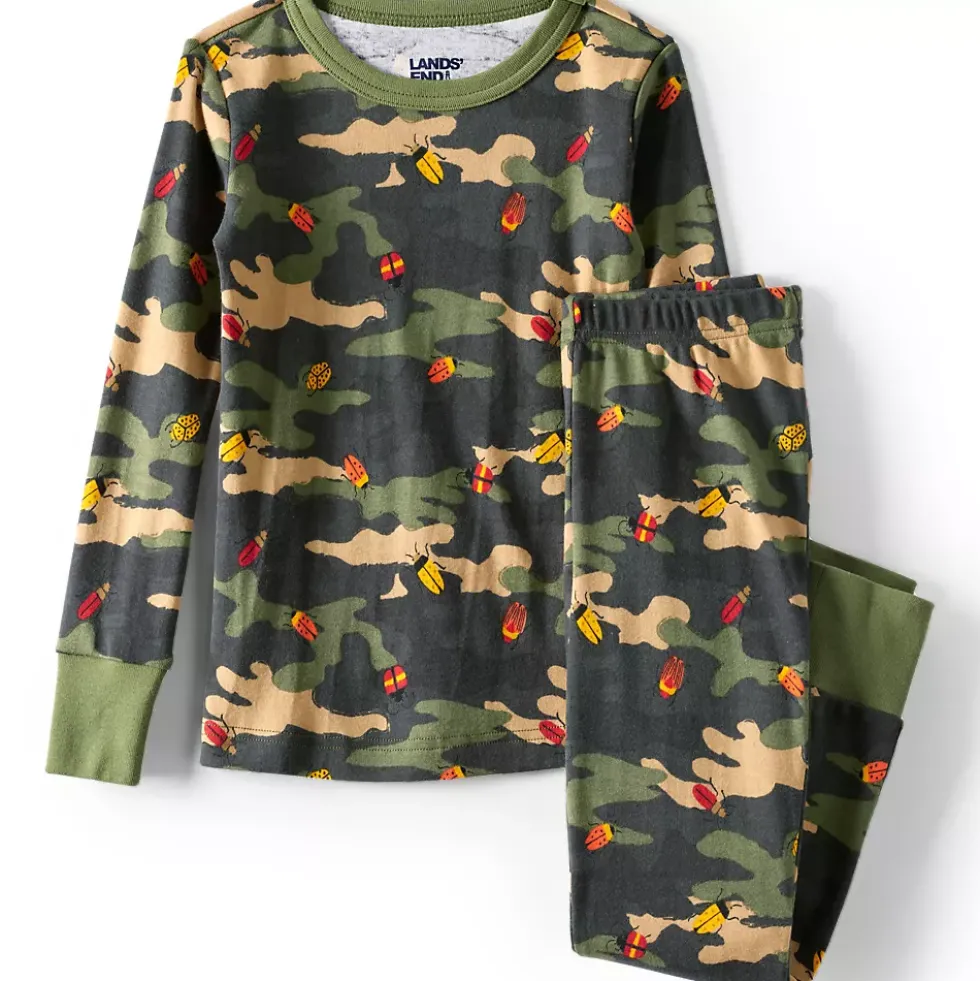 Kids Long Sleeve Top and Bottom Snug Fit Pajama Set