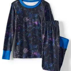 Kids Long Sleeve Top and Bottom Snug Fit Pajama Set