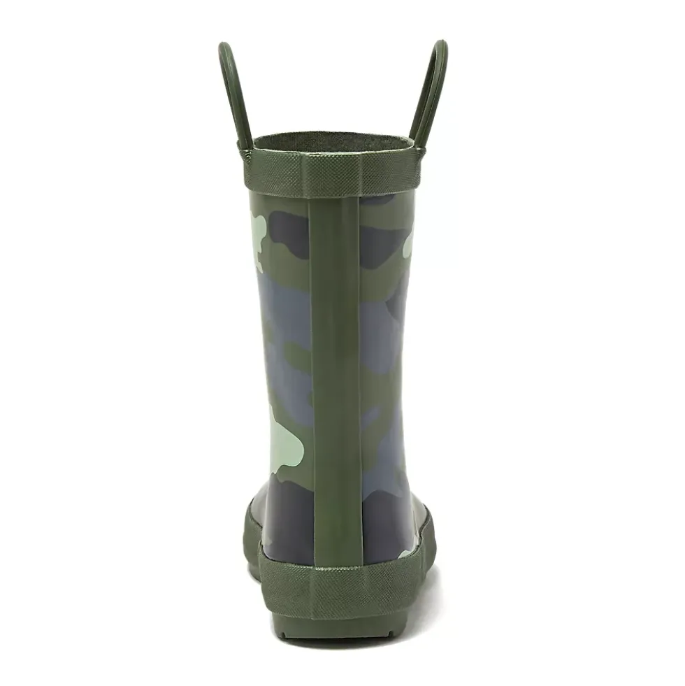 Kids Pull On Splash Rubber Rain Boots