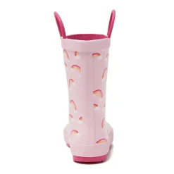Kids Pull On Splash Rubber Rain Boots