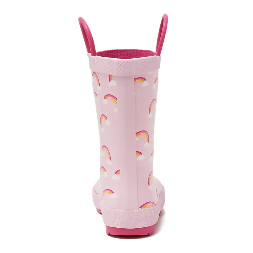 Kids Pull On Splash Rubber Rain Boots