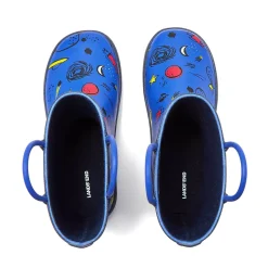 Kids Pull On Splash Rubber Rain Boots