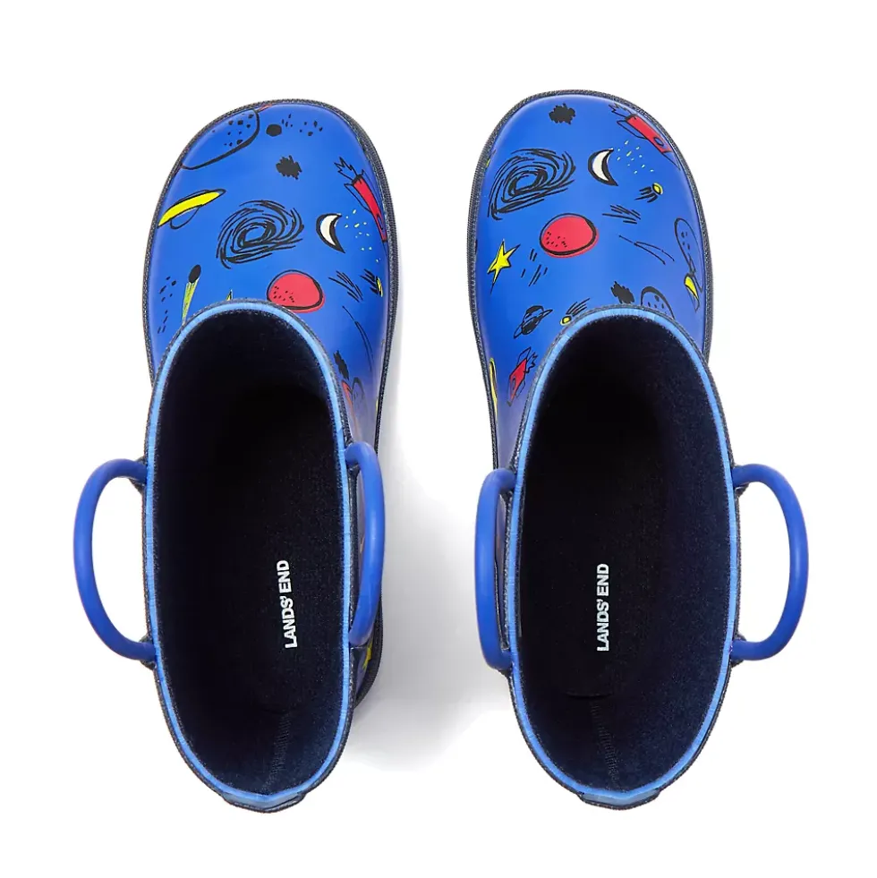 Kids Pull On Splash Rubber Rain Boots