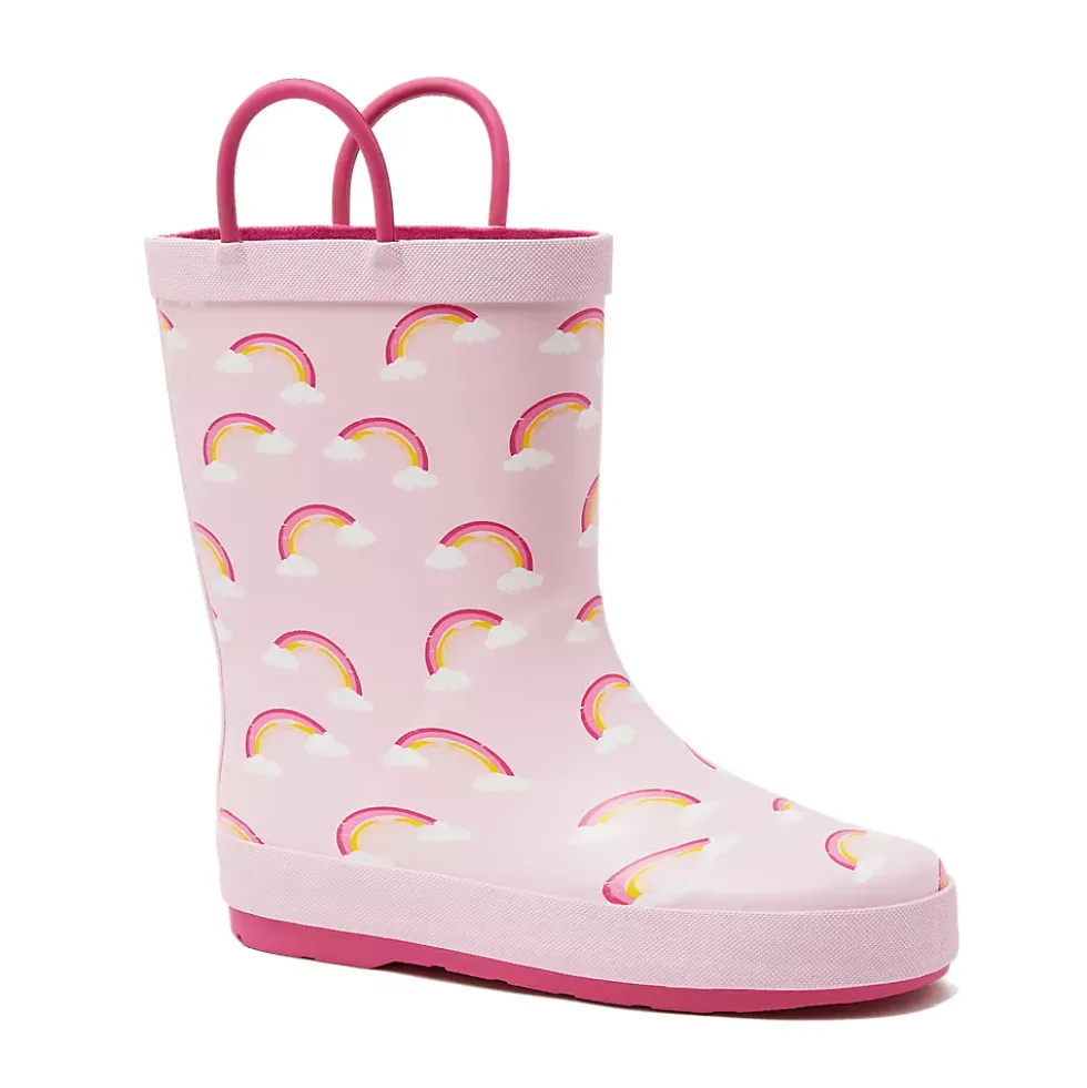 Kids Pull On Splash Rubber Rain Boots