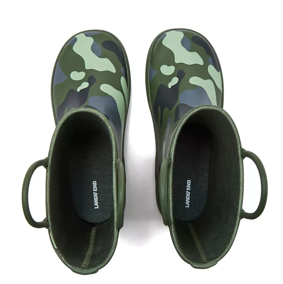 Kids Pull On Splash Rubber Rain Boots