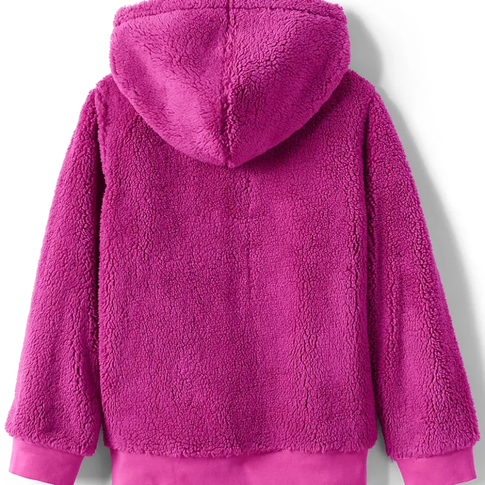 Kids Reversible Sherpa Fleece Hoodie