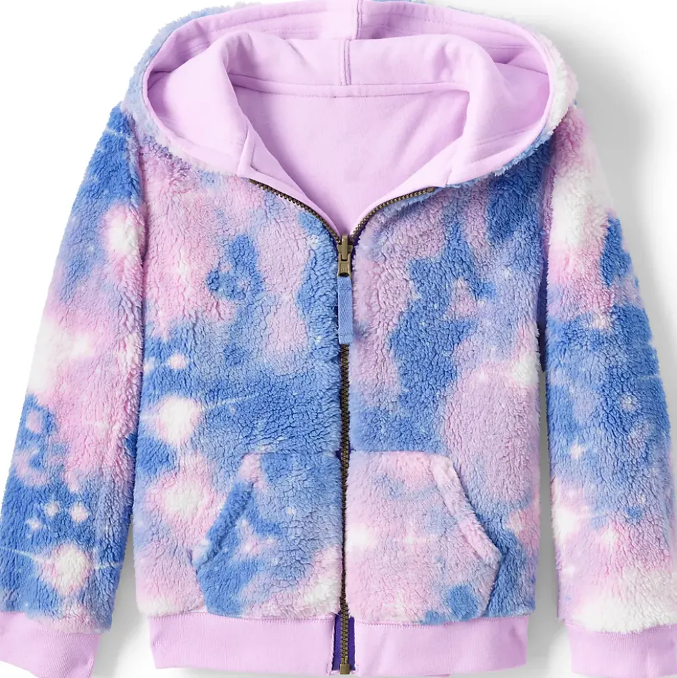 Kids Reversible Sherpa Fleece Hoodie