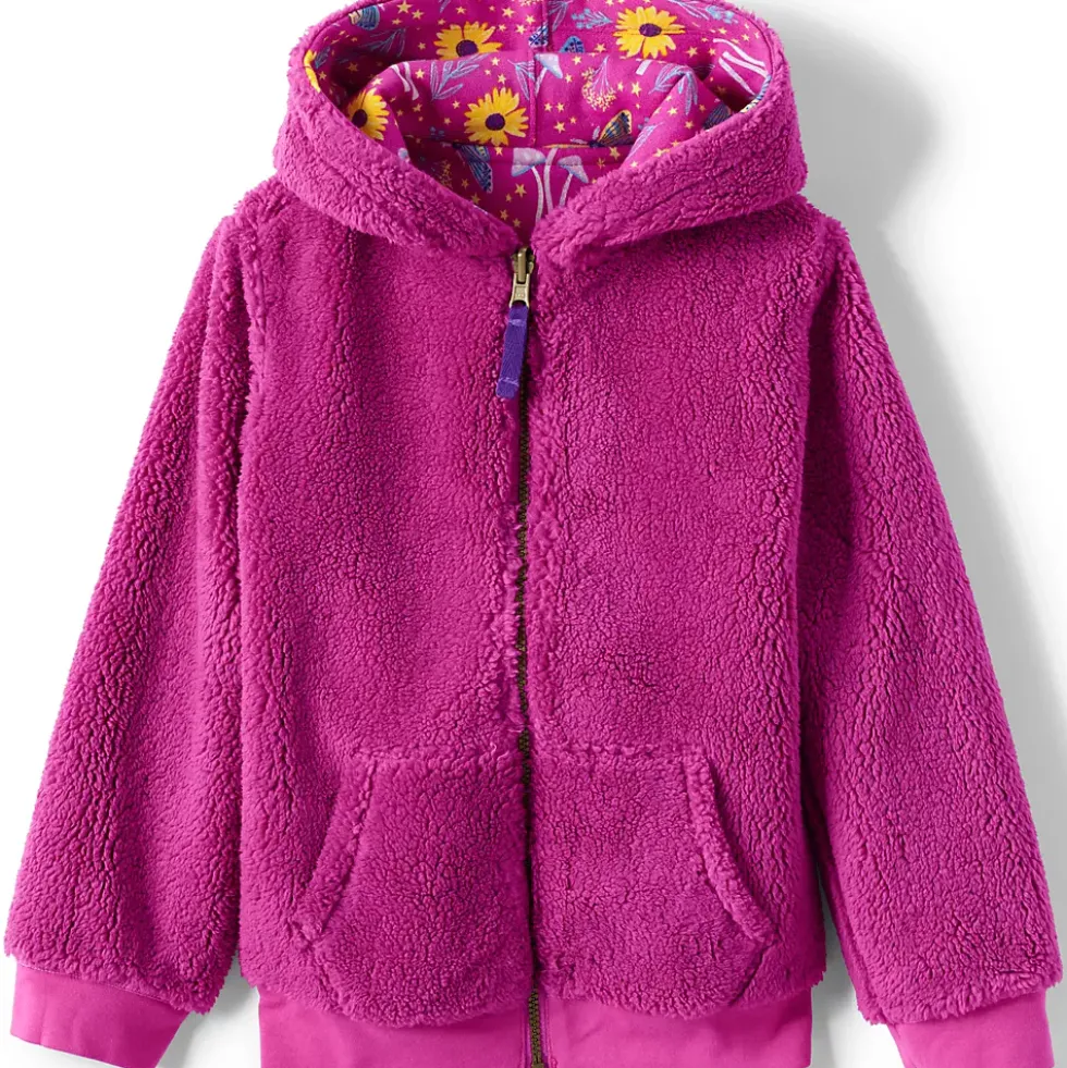 Kids Reversible Sherpa Fleece Hoodie