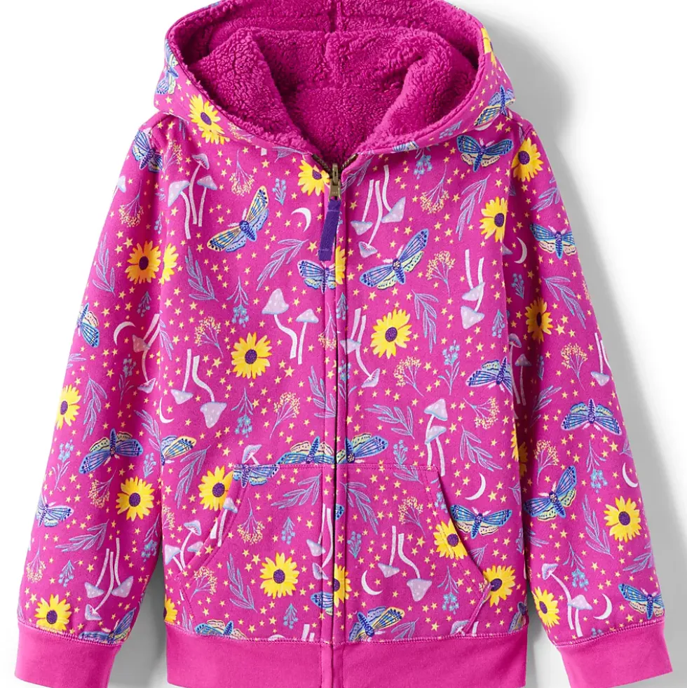 Kids Reversible Sherpa Fleece Hoodie