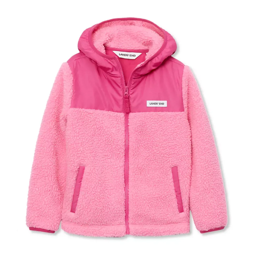 Kids Sherpa Fleece Hooded Jacket