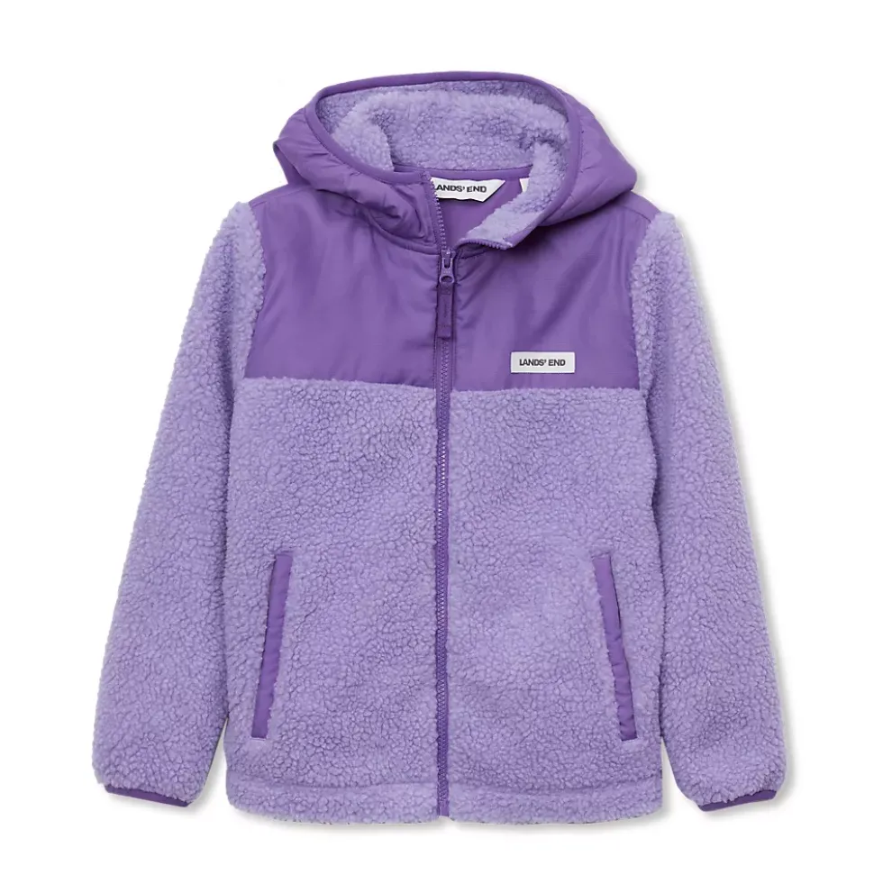 Kids Sherpa Fleece Hooded Jacket