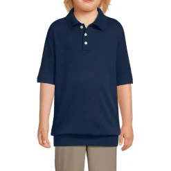 Kids Short Sleeve Banded Bottom Polo Shirt
