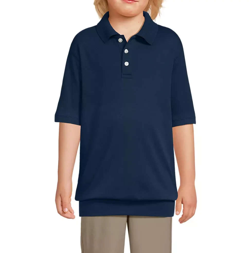 Kids Short Sleeve Banded Bottom Polo Shirt