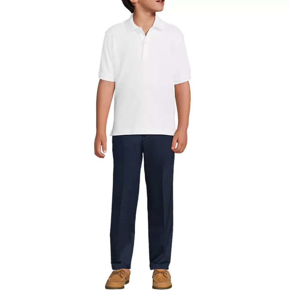 Kids Short Sleeve Interlock Polo Shirt