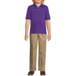 Kids Short Sleeve Interlock Polo Shirt