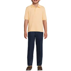 Kids Short Sleeve Interlock Polo Shirt