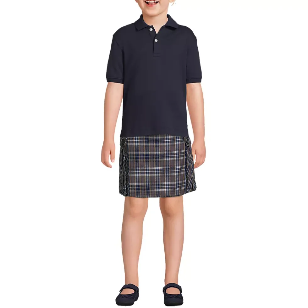 Kids Short Sleeve Interlock Polo Shirt